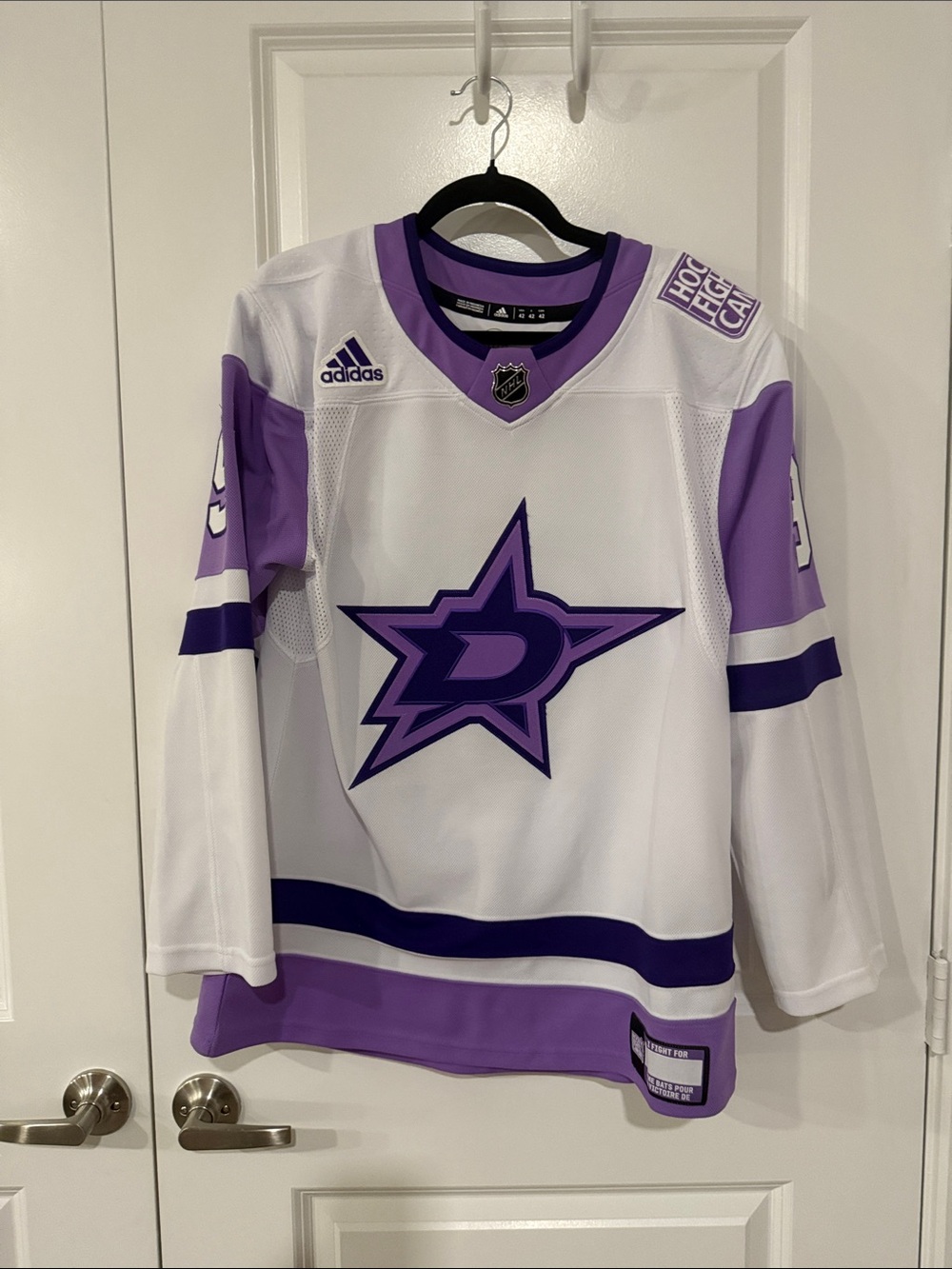 adidas Hockey Fights Cancer Tyler Seguin #91 size 42 Dallas Stars  Hockey Jersey